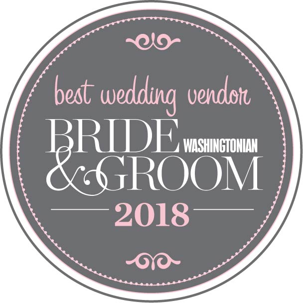 Washingtonian Bride & Groom Best Wedding Vendor 2018. Howerton+Wooten Events