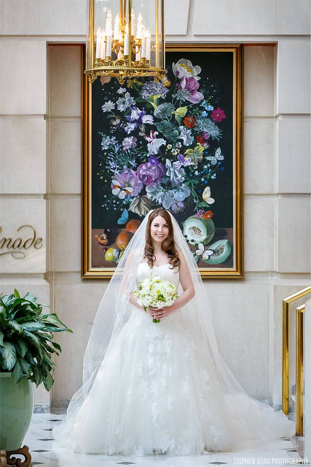 Bride in a Formal Wedding Gown. Howerton+Wooten Events. Stephen Bobb Photography.