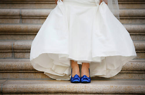 Bride in Blue Shoes. Howerton+Wooten Events.
