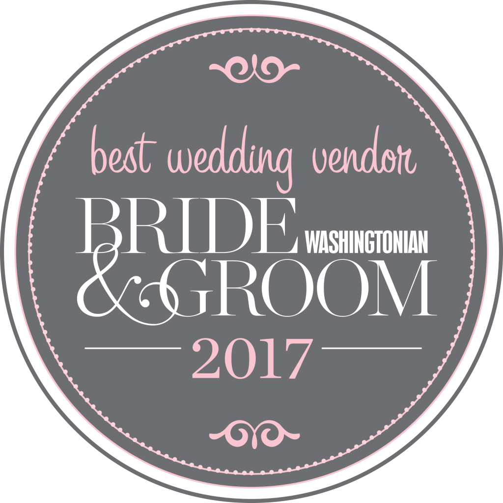 Washingtonian Bride & Groom Best Wedding Vendor 2017. Howerton+Wooten Events.