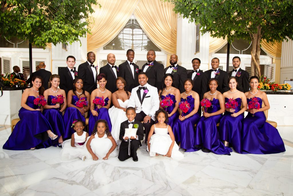 African American Wedding Party. Gaylord National Harbor. Howerton+Wooten Events.