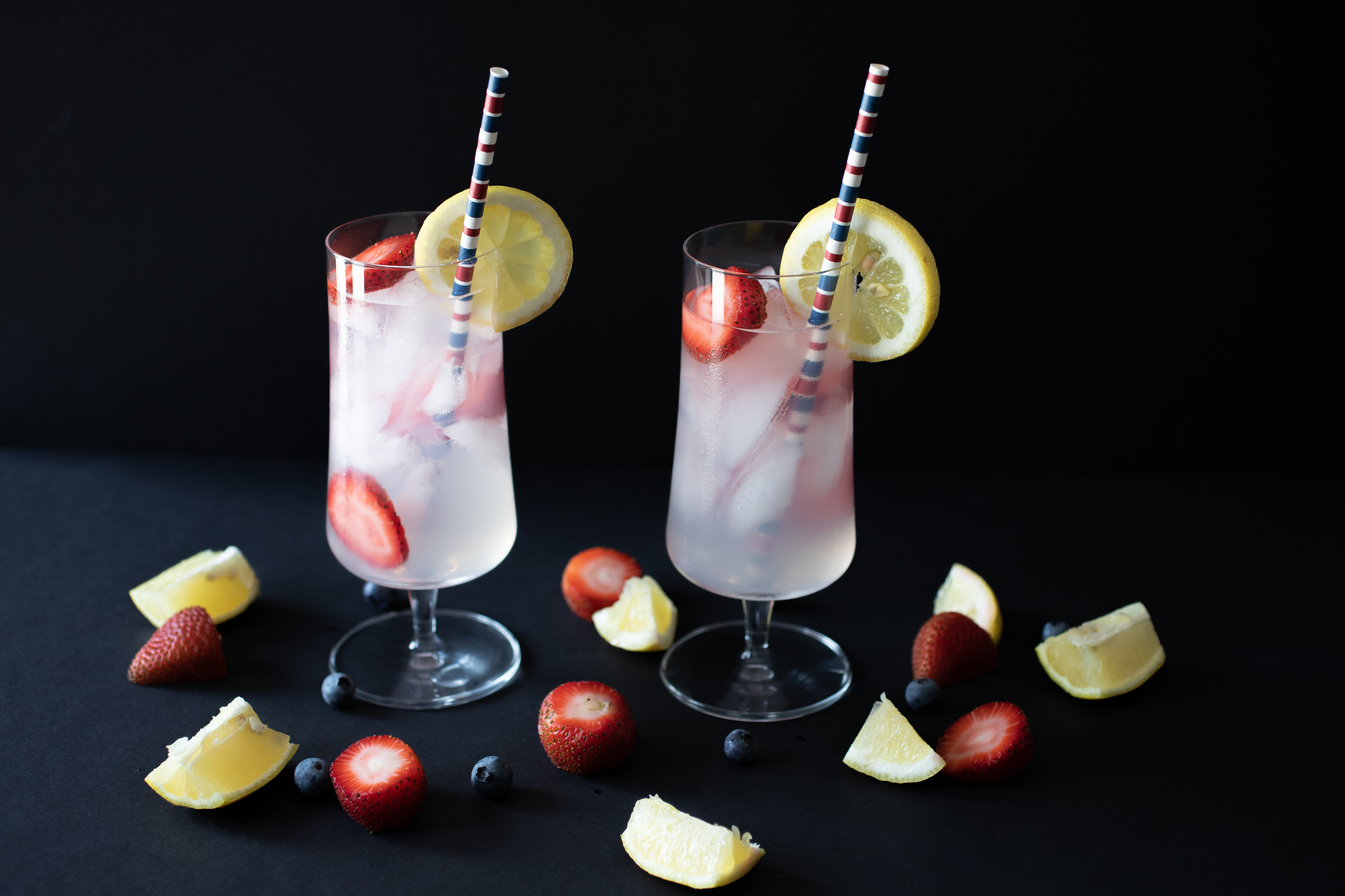 Skinny Strawberry Lemonade Cocktail. Howerton+Wooten Events.