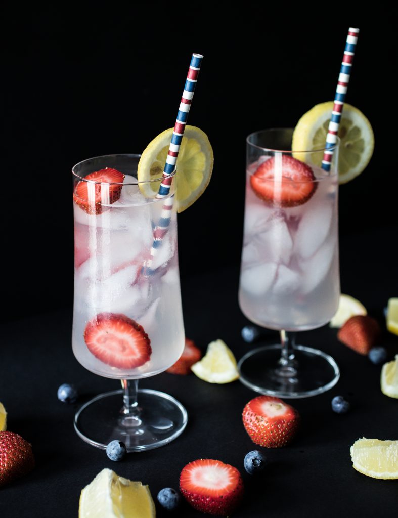 Low Calorie Strawberry Lemonade Cocktail. Howerton+Wooten Events